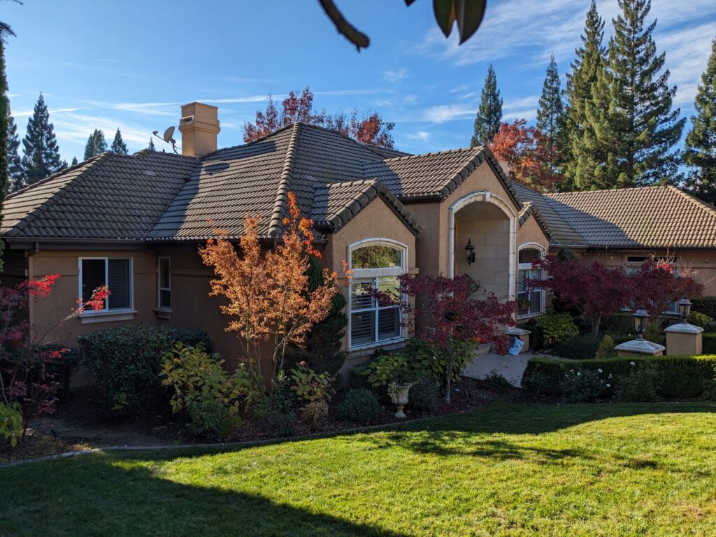 Christmas lights installed on a Sacramento-area home by Blair Handyman