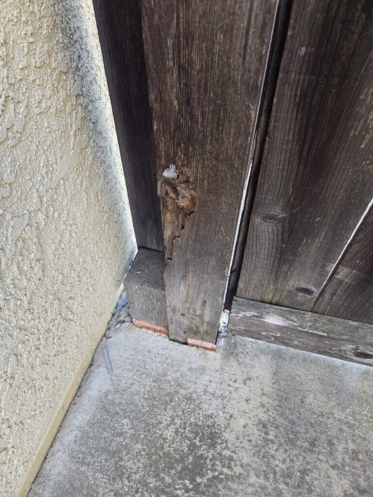 Wood fence and gate built by Blair Handyman in the Sacramento area