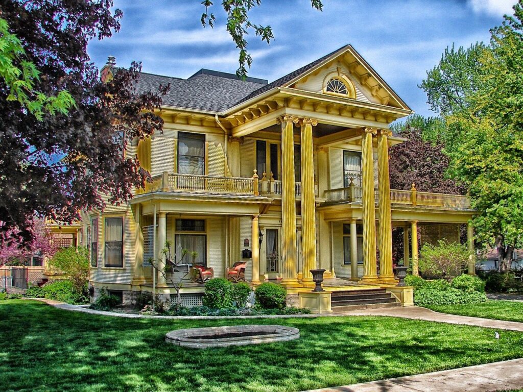 Victorian home with freshly painted trim