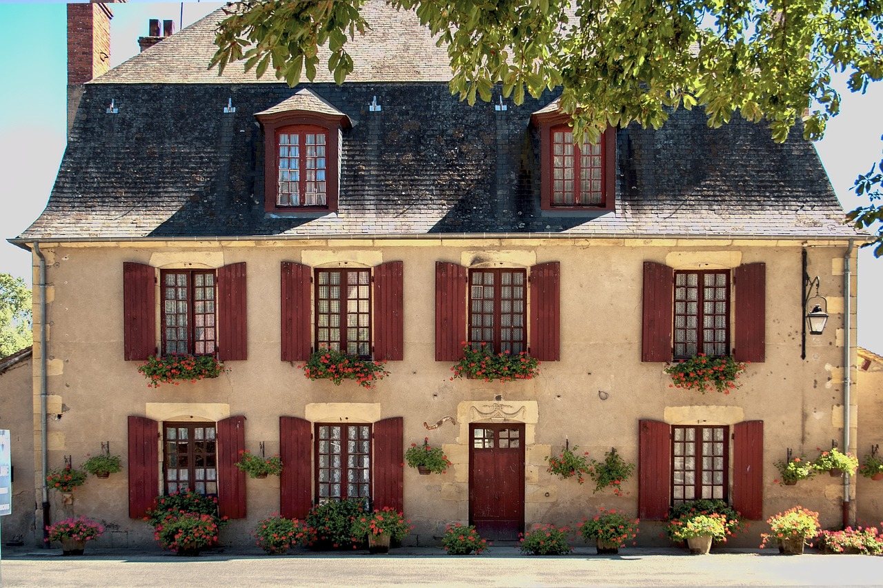 Home with painted shutters and trim