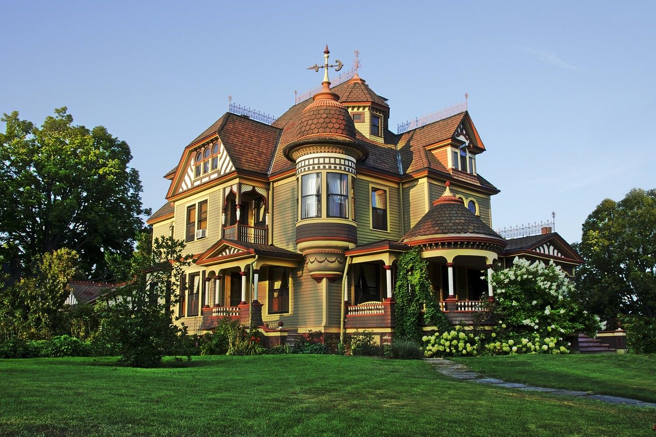 Victorian home with multi-colour paintwork