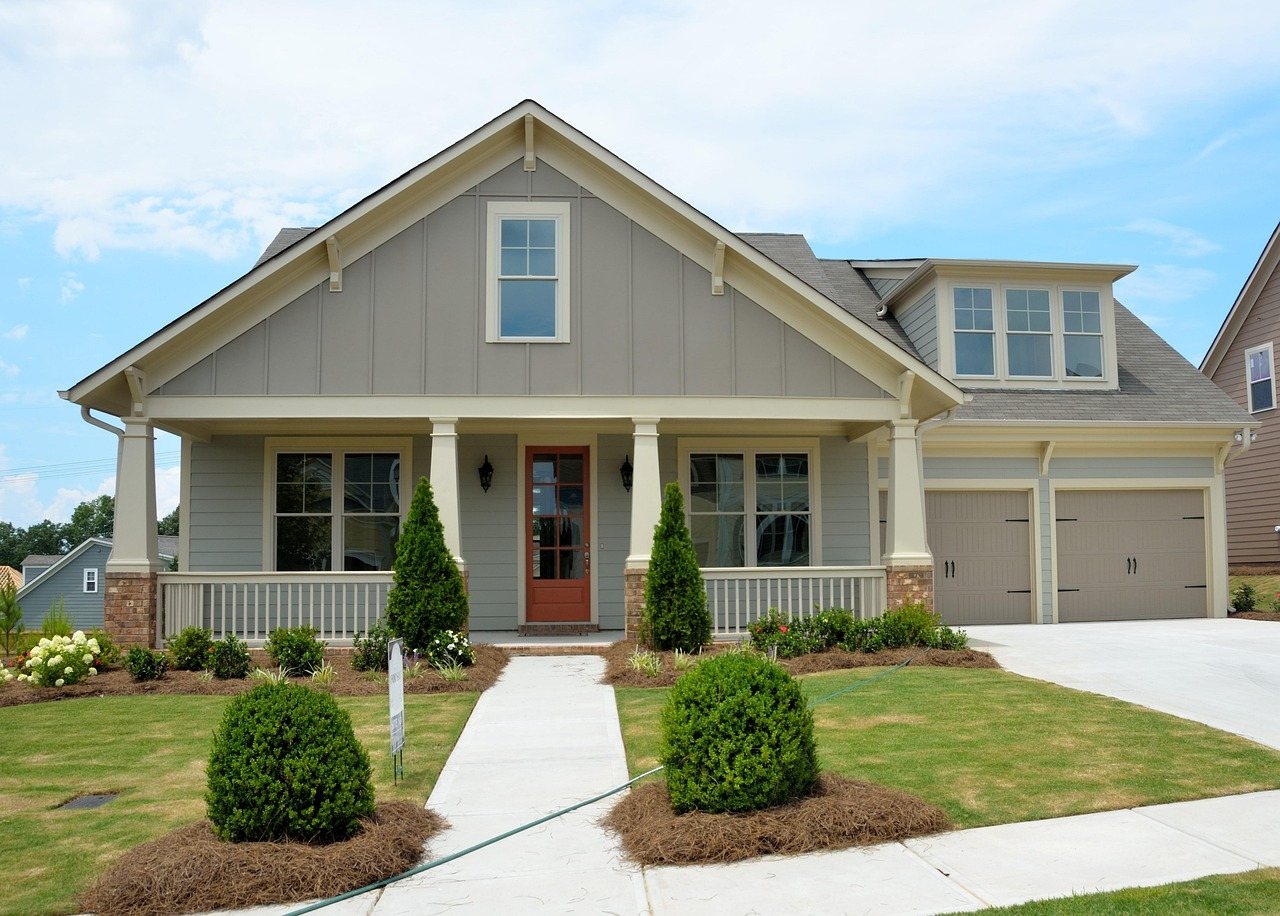 Craftsman-style home with newly painted exterior